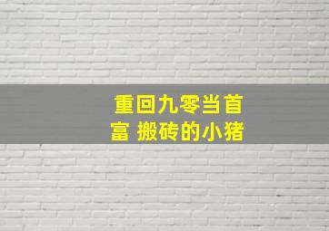 重回九零当首富 搬砖的小猪